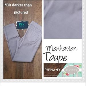 Piphany Manhattan Pants Stretch - Taupe - 3X